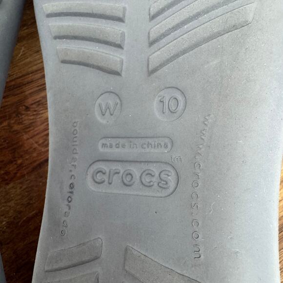 Crocs Sexi Serena Rare Sandal Leopard Flip Flop Thong Slingback Flats Size 10 - Picture 8 of 8